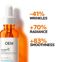 Sérum Visage Anti-Âge Éclaircissant et Illuminateur OEM à la Vitamine C, E, Acide Hyaluronique et Acide Salicylique