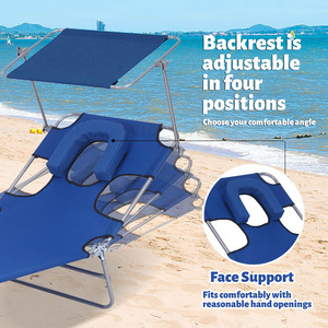 Custom multifunzionale portatile spiaggia piscina terrazza sedia in metallo rolleway ufficio pisolino letto con cuscino rimovibile per alberghi - Product Image 2