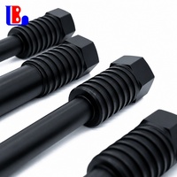 Fasteners, Tools Hardware Black Finished Hex Fastener Hex Head Bolt, OEM Custom Specs Tools & Hardware for Industrial Use