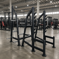 Rack de musculation commercial, cage de puissance, structure en acier robuste, support de barre multi-positions, équipement d'entraînement de force pour salle de sport
