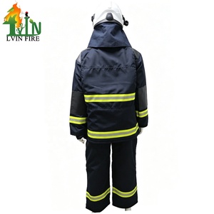 Tenue de <span class=keywords><strong>pompier</strong></span> complète Nomex, ensemble veste et pantalon pour intervention en cas d'incendie structurel, HRC4 ATPV supérieur à 40 cal/cm², certifié CE - Product Image 2