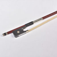 Musical Instrument Customized Real Horse Hair White Pearl Inlaid Brazilwood Violin Bow