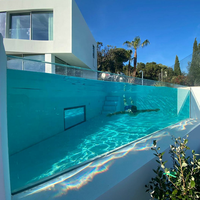 Panneaux acryliques transparents personnalisés résistants aux UV pour piscine hors sol