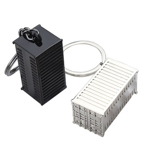 Llavero Metálico Creativo con Forma de Mini Contenedor, Llavero 3D de Contenedor de Remolque para Regalo Promocional de Empresa de Transporte - Product Image 1