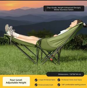 Custom Logo Modern Heavy Duty Folding <b>Camping</b> <b>Chair</b> Reinforced Stainless Steel Crossbar 600D Oxford Cloth Eco-Friendly Portable - Product Image 4