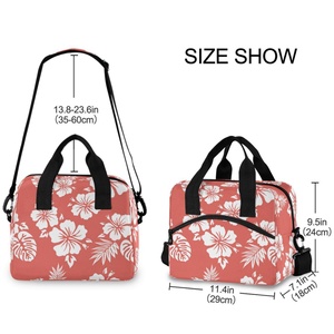 Aloha Hawaii Hot Sale Puakenikeni Print Polyester Cooler Bags Thermal Insulated Lunch Cooler Bag - Product Image 2