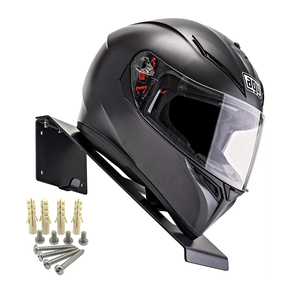 Soporte de Pared Metálico para Cascos, Colgador de Cascos para Motocicleta, Soporte para Chaquetas de Moto, Colgador de Pared para Cascos de Moto - Product Image 1