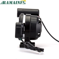 Tachometer RPM 80MM, alat pengukur RPM kecepatan tinggi Motor Stepper 7 warna 0-11000 RPM Meter dengan lampu Shift dan peringatan Puncak