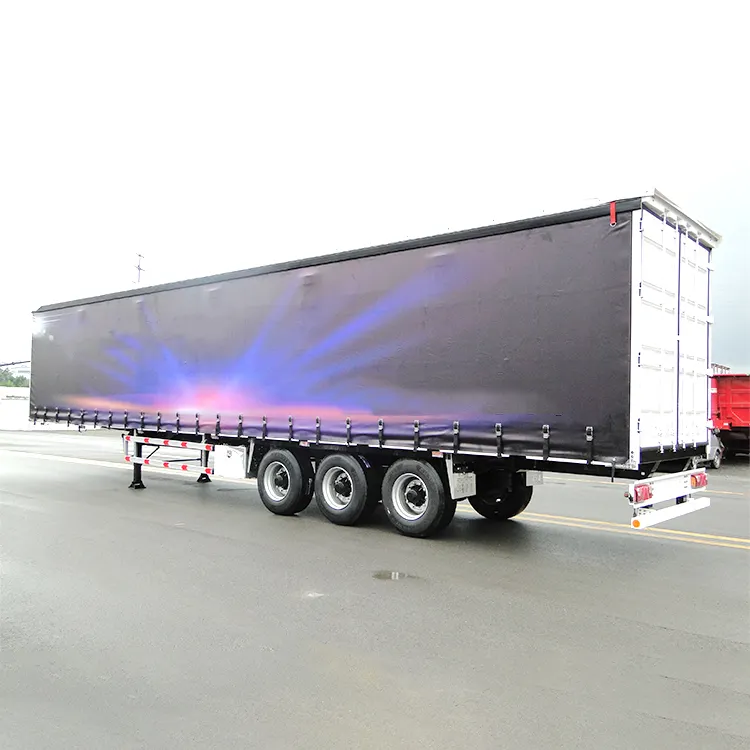 Trailers Tarpaulin Curtain Side Trailers Exported To Uzbekistan Tarp Trailer For Sale