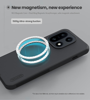 Étui de téléphone magnétique Nillkin Super Frosted Shield Pro pour OnePlus 13 / 15, coque arrière rigide en PC mat avec cadre souple antichoc