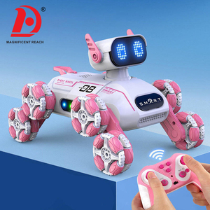 Huada 8-Bánh LED Mặt Hiển Thị <span class=keywords><strong>Robot</strong></span> 2.4Ghz Diễn Viên Đóng Thế Thông Minh <span class=keywords><strong>RC</strong></span> <span class=keywords><strong>Robot</strong></span> Con Chó Đồ Chơi Thông Minh Tự Động Điều Khiển Từ Xa <span class=keywords><strong>Robot</strong></span> Xe Đồ Chơi - Product Image 3