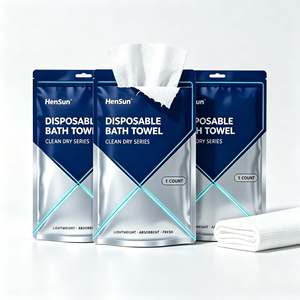 Serviettes de bain jetables en coton non tissé bio, grandes tailles 70x140, pour le corps, vente en gros, en vrac - Product Image 2