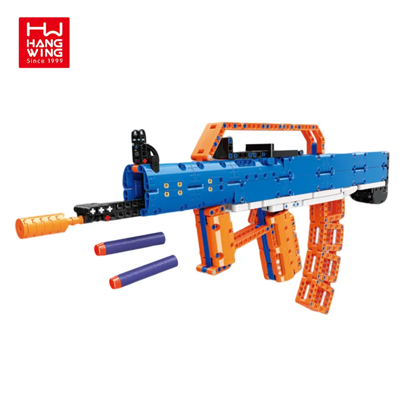 HW TOYS 528PCS Rifle Modelo Pistolas Bloques de construcción Juego de juguete Rifle de asalto Arma Kit de construcción