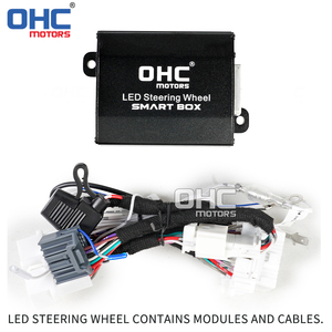Volant LED S3 S4 S5 S6 Au-di OHC MOTORS pour Audi <span class=keywords><strong>RS</strong></span> RS3 RS4 RS5 RS6 RS7 S-<span class=keywords><strong>line</strong></span> SQ5, volant en fibre de carbone avec échappement - Product Image 6