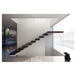 Conceptions d'escalier modernes Prima Foshan pour villa intérieure ou projet résident avec poutre d'escalier mono et marches en <span class=keywords><strong>bois</strong></span> massif - Product Image 3