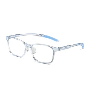 K8217 Gafas para niños con almohadillas nasales de silicona ajustables, montura rectangular antiluz azul, ultraligeras - Product Image 3