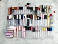 Offre Spéciale 8ml mignon rose noir blanc brillant à lèvres Tube Logo personnalisé emballage cosmétique conteneur pour le maquillage liquide belle Stock