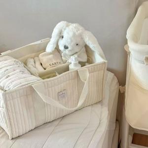 Sac fourre-tout personnalisé pour nouveau-né, sac de voyage multifonction en coton matelassé pour maman, sac de rangement pour couches - Product Image 4