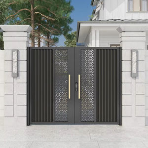 Cancello Pieghevole in Lega di Alluminio, Porta Scorrevole per Villa, Cortile, Hotel, Cancello Retrattile a Battente per Giardino e Vialetto - Product Image 5