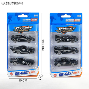 6 Estilos Diferentes de Autos de Carreras de Aleación Personalizados, Clásicos Negros, Escala 1:64, Modelos de Autos de Juguete Fundidos a Presión, Exhibición de Garaje de Estacionamiento, Venta al por Mayor - Product Image 6