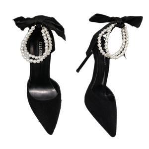 2024 nuova moda donna tacchi alti <span class=keywords><strong>a</strong></span> <span class=keywords><strong>spillo</strong></span> neri <span class=keywords><strong>a</strong></span> punta fibbia <span class=keywords><strong>a</strong></span> una linea sandali <span class=keywords><strong>con</strong></span> fibbia estiva tacchi sottili all'ingrosso - Product Image 5