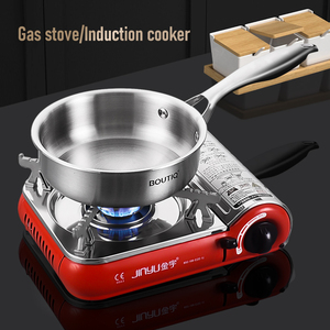 Mengq-sartén pequeña de acero inoxidable 304 para el hogar, sin recubrimiento, auxiliar, para comida, sartén para huevos, venta al por mayor - Product Image 5