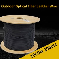 Cable de Fibra Óptica para Exteriores Weiting FTTH, 1 Núcleo, GJYXCH YOFC G657A LSZH, 1km/2km, Cable de Descente con Tres Alambres de Acero
