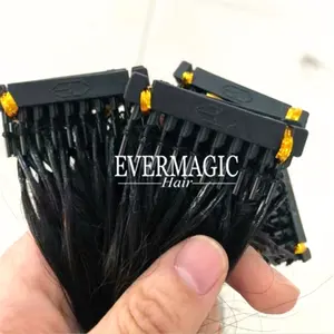 2020 Hot-selling 6D Hair Extension Double Drawn Virgin Remy 100 Cuticle Aligned Hair Extension for Braids 6D Extensions