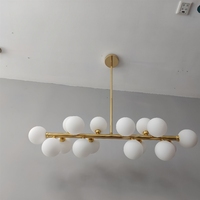Lustre de salon minimaliste nordique, lampe de chevet individuelle postmoderne, lampe de salle à manger, lampe boule à bulles