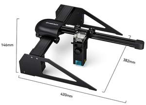 Grabadora Láser Portátil <span class=keywords><strong>Atomstack</strong></span> P7 M30 de <span class=keywords><strong>30W</strong></span> con Eje de Líneas de Escala Precisas, Nuevo Láser con Perilla - Product Image 5