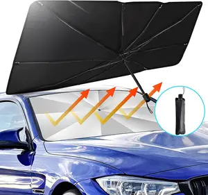 2021 طوي سيارة الزجاج الأمامي مظلة الزجاج الأمامي ظلة تلقائيا قابل للسحب