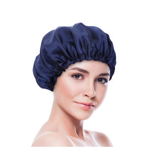 ホットセール女性用格安サテン睡眠夜無地サテンボンネットケモキャップサテンシャワーボンネット女性用 - Product Image 4