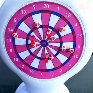 Cible de jeu de lancer de licorne gonflable avec fléchettes adhésives pour extérieur, jardin, piscine, jouets amusants pour enfants, décoration de fête d'anniversaire sur le thème de la licorne - Product Image 3