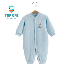 TopOne personalizado gran oferta de alta calidad Unisex básico otoño térmico general completo recién nacido niños bebé mono mamelucos - Product Image 6