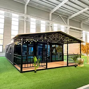 China Prefabricated Building 20ft 30ft 40ft Container Office Shipping Collapsible Foldable Expanded Container House For Sale