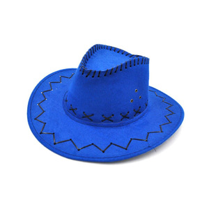 Sombrero vaquero de cuero con estampado estilo occidental, sombrero de caballero para Halloween, sombrero retro ajustable para fiestas, para hombres y mujeres. - Product Image 2