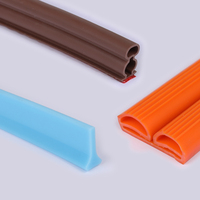 Tiras de Sellado de Silicona en Forma de T de Doble D, de Colores, para Puertas y Ventanas, Insonorizantes, Amortiguadoras de Impactos, Impermeables y a Prueba de Polvo