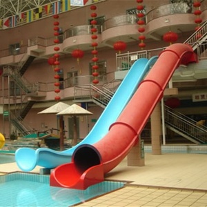 Jeux de construction de parc aquatique intérieur manèges aquatiques pour adultes toboggan en fibre de verre toboggan aquatique traîneau et toboggan à baril - Product Image 2