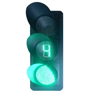 400mm Red Yellow Green With Countdown Full Disk Traffic Signal Enhanced Visibility Safety For Road Users