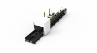 Máquina de Corte Láser para Tubos Tuosheng CNC Totalmente Automática de 6KW TS-TC6024 con Dos Mandriles, Sistema de Biselado y Servo Seguimiento de Carga