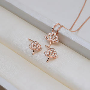 Boucles d'oreilles en argent S925 avec 5-6 perles, taille de perles multi-variées de 3 mm, accessoires de bijoux pour femmes, style européen et américain, à faire soi-même - Product Image 3