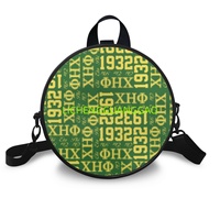 Sac Rond en PU pour Femme Chi Eta Phi Sorority, Réutilisable, en Tissu, pour le Shopping, Sac de Week-end de Haute Qualité – Ventes Flash