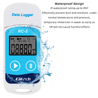 Enregistreur numérique USB RC-5 avec capacité de 32 000 points, enregistreur de données de température pour la logistique et la chaîne du froid