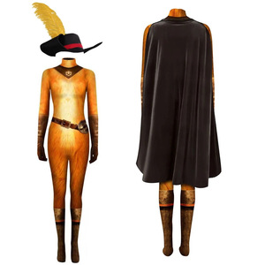 Traje <span class=keywords><strong>de</strong></span> Cosplay <span class=keywords><strong>de</strong></span> Anime clásico traje <span class=keywords><strong>de</strong></span> Carnaval adulto <span class=keywords><strong>Shrek</strong></span> Puss in Boots disfraz <span class=keywords><strong>de</strong></span> Cosplay con capa <span class=keywords><strong>de</strong></span> sombrero - Product Image 1