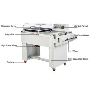 Máquina Automática de Envasado de Plástico con Película POF 5540+BSN4020 con PLC para Sellado por Termocontracción de Alimentos - Product Image 3