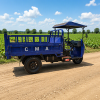Tricycle agricole diesel à trois roues, véhicule utilitaire de transport de marchandises, tracteur à 3 roues, moto de transport de marchandises lourdes