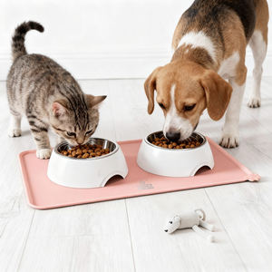 Tapis d'alimentation pour animaux de compagnie en silicone du Vietnam, tapis anti-adhésif pour gamelles de chien et chat, coussin d'eau imperméable, tapis pour fontaine à eau pour chat - Product Image 5