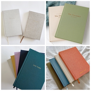 Carnet de notes en lin <span class=keywords><strong>A5</strong></span> personnalisé, grand carnet de croquis à couverture rigide, pages vierges lignées, cadeau fait main pour lui et elle en toute <span class=keywords><strong>occasion</strong></span> - Product Image 5