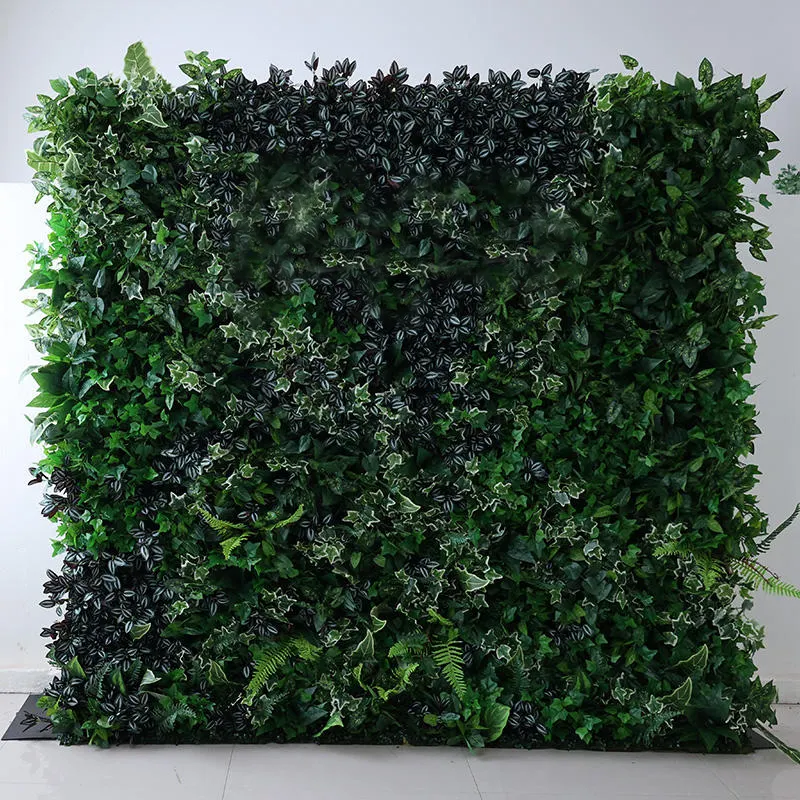 Новый дизайн, вертикальная 3D подвесная зеленая стена, искусственная трава, зеленые листья, стена