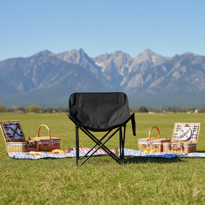 Foldable <b>Moon</b> Picnic <b>Chair</b> with Carrying Bag Modern Design Portable <b>Camping</b> Beach Hiking - Product Image 2